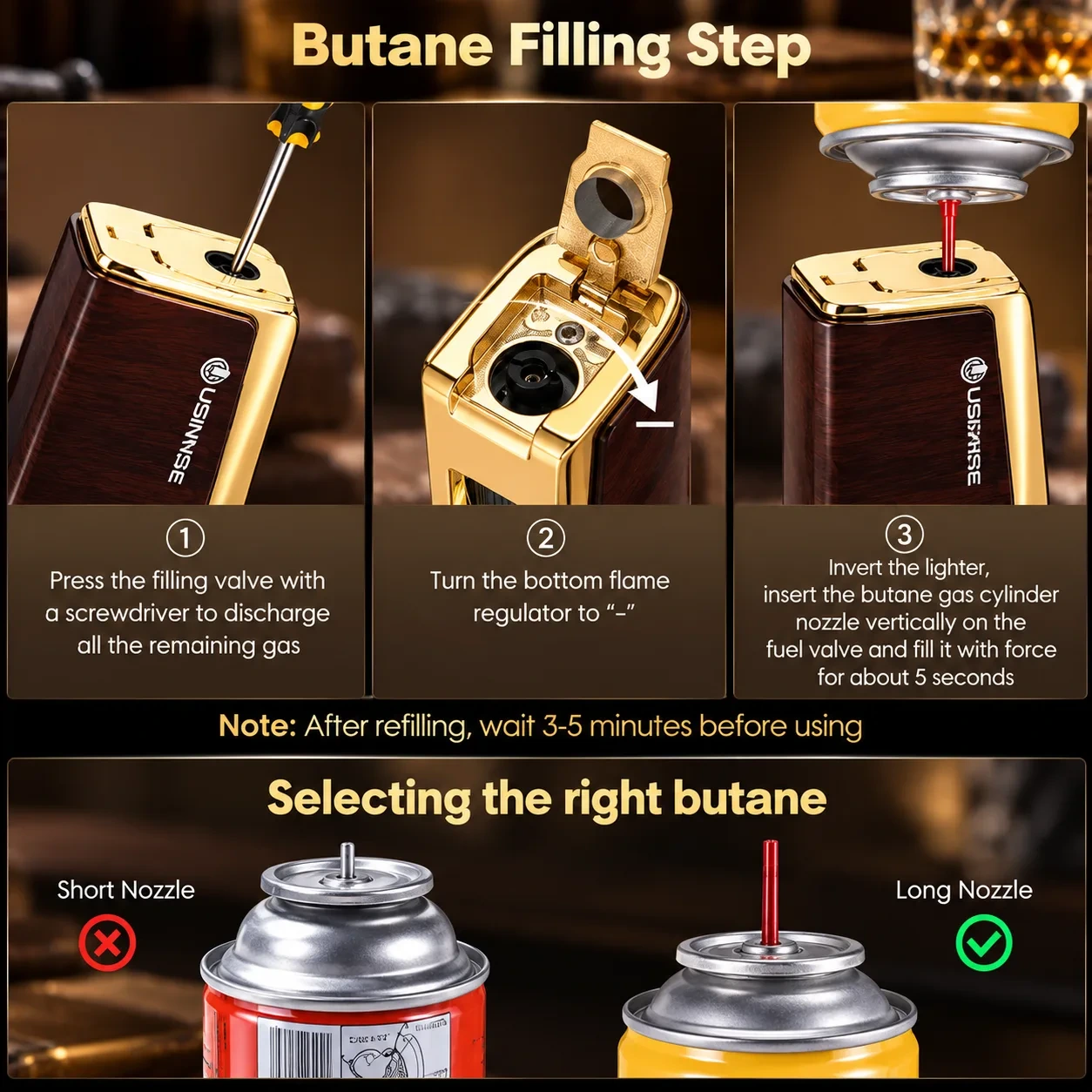 EmberCraft Cigar Lighter & Ashtray Set